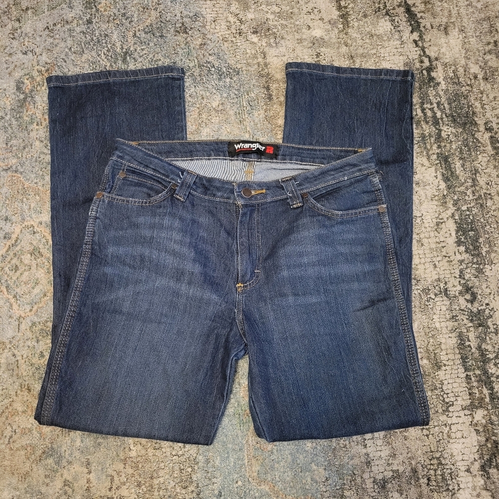 Wrangler Riggs Workwear Size 10/30 Vintage Blue Denim Jeans